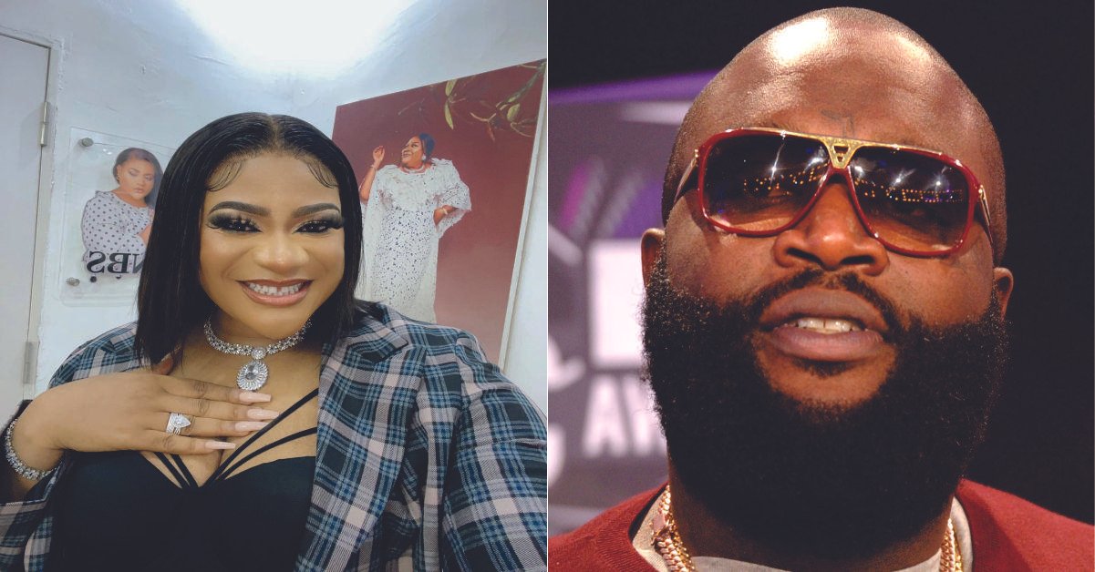 "Mama your child don BLOW" – Nkechi Blessing Overjoyed After Rick Ross Followed And Comment On Her Photo