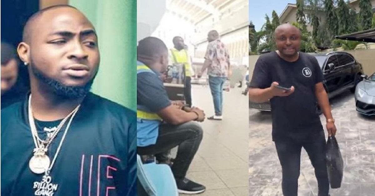 Israel DMW defends his action as Davido Confronts him for attacking airport official (Video)