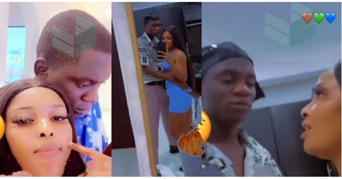 Cultist dey love? – Reactions as skit-maker, OGB Recent shows off his woman