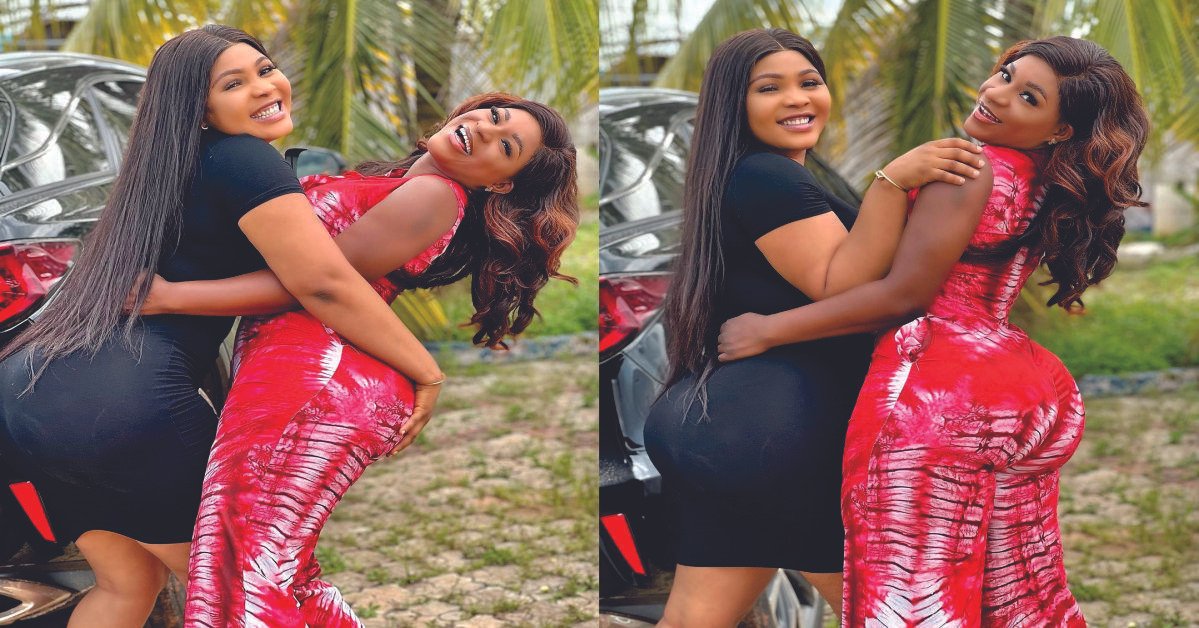 Wahala For Who No Get Yansh - Destiny Etiko And Her Friend Puts Their Backside on Display On A Movie Set