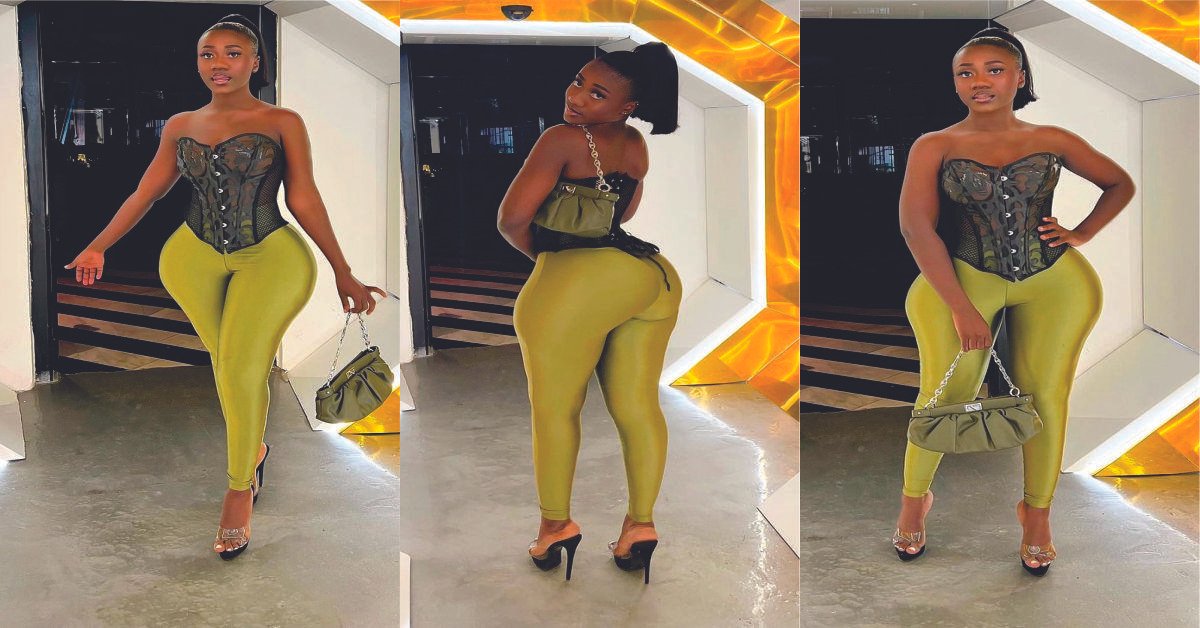 Ghanaian Model, Hajia Bintu Causes Stir As She FLaunt Her Sultry Shape In New Pictures Post (Photos)