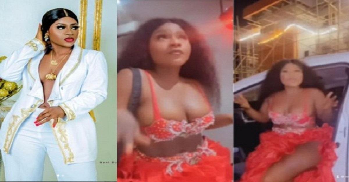 “She Would Have Saved It For Calabar Carnival 2022”- Destiny Etiko Criticized Over Her Choice Of Outfit To A Friend’s Party (Video)