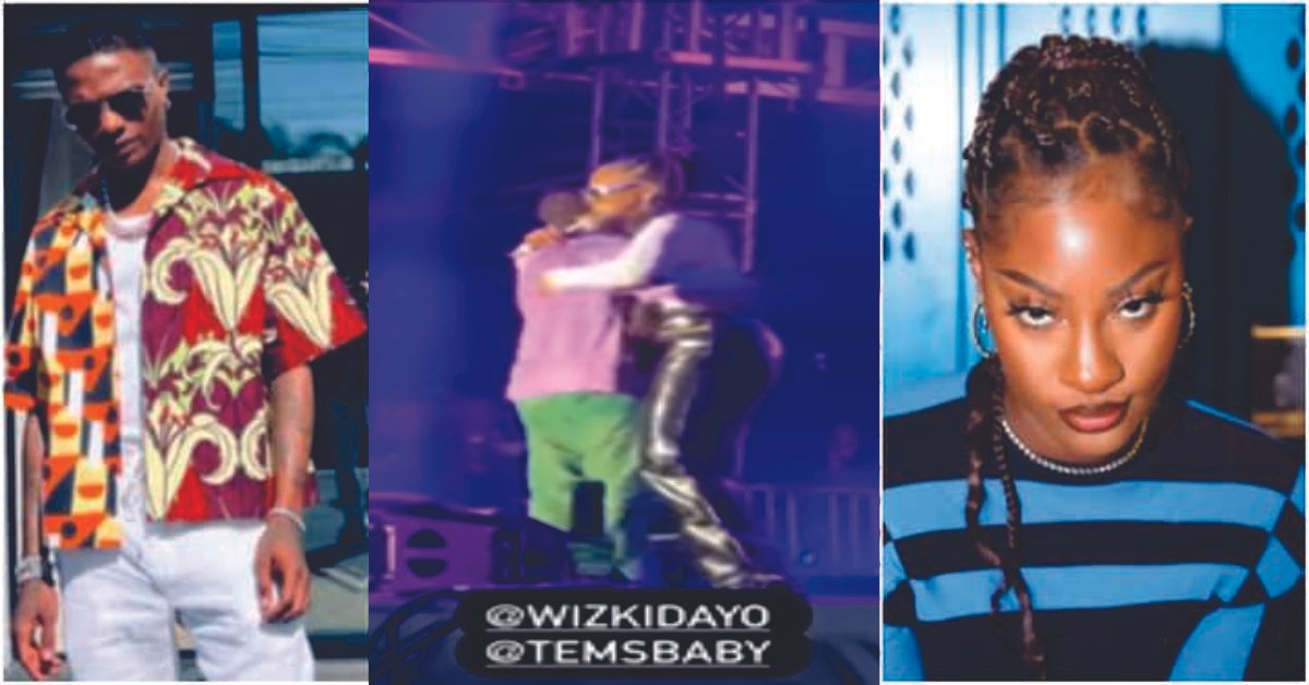 Wizkid and Tems Hug Passionately While Performing On Stage, Nigerians React