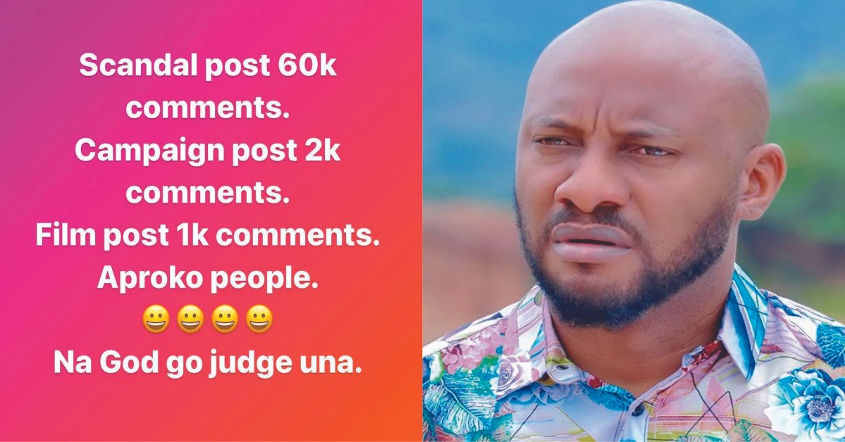 ‘Aproko People, God Will Judge All Of You’ – Yul Edochie Slams His IG Fans For Refusing To Comment Under His Advert Post But Comments On His Scandal Post