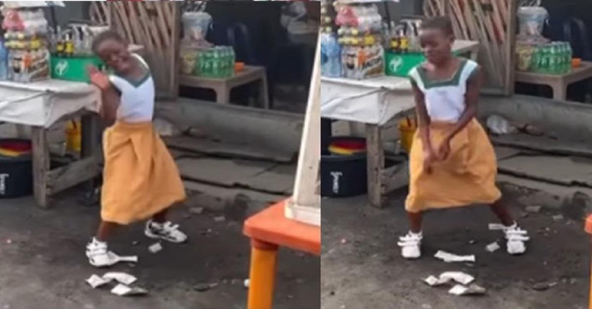 Little School Girl Who Dances Outside Her Mum’s Shop To Attract Customers To Recieve N500k