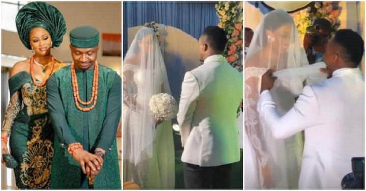 Funny Beautiful Moments From Comedian Funnybone's Colourful White Wedding (Videos)