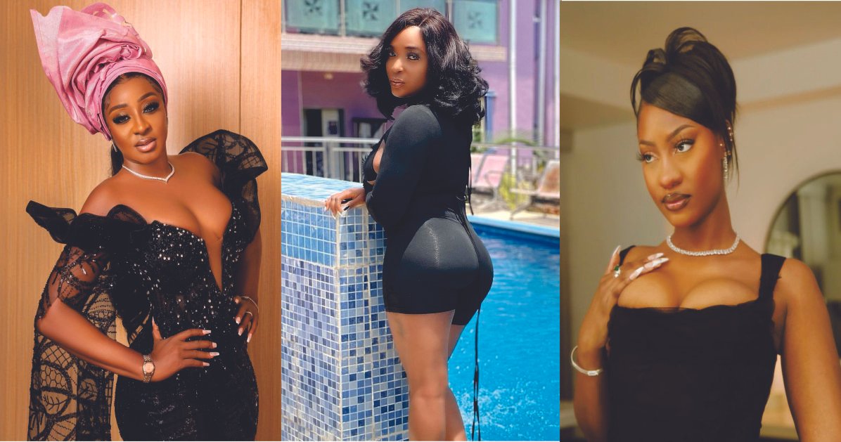 Bhadie Kelly, Tems and Other Celebrities Who Got Tongue Rolling With Their Sultry Black Colored Outfits - Photos
