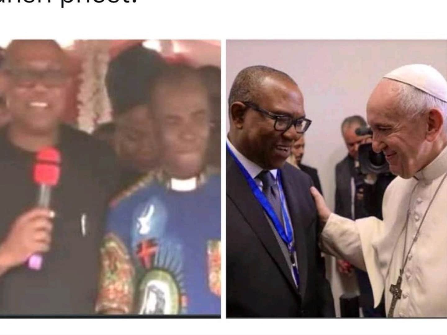Who is Ordinary Fr. Mbaka? - Reactions as Peter Obi’s Photo with Pope Francis Emerges