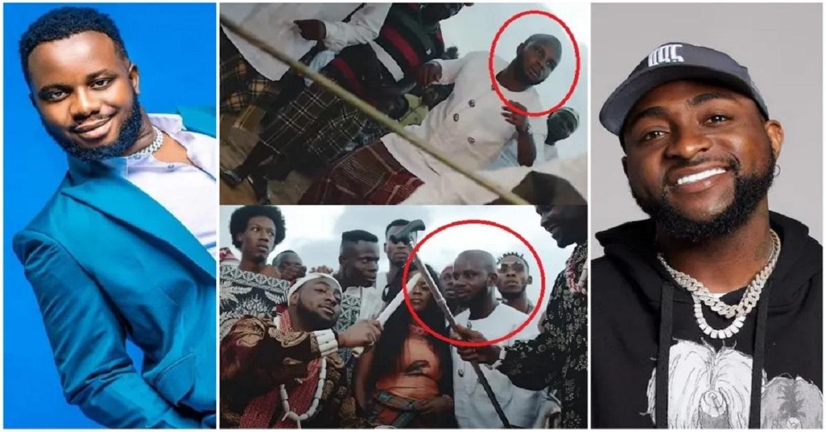 Davido reacts as fans spot comedian, Sabinus in his old music video (WATCH)