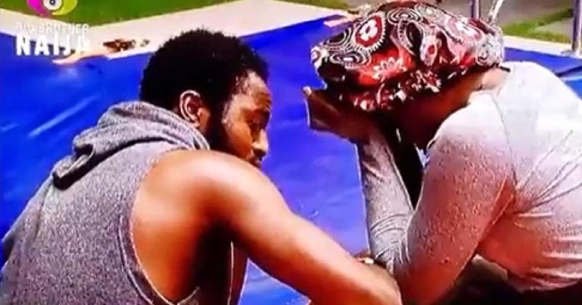 #BBNaija: Daniella weeps after another steamy moment with Khalid (Video)