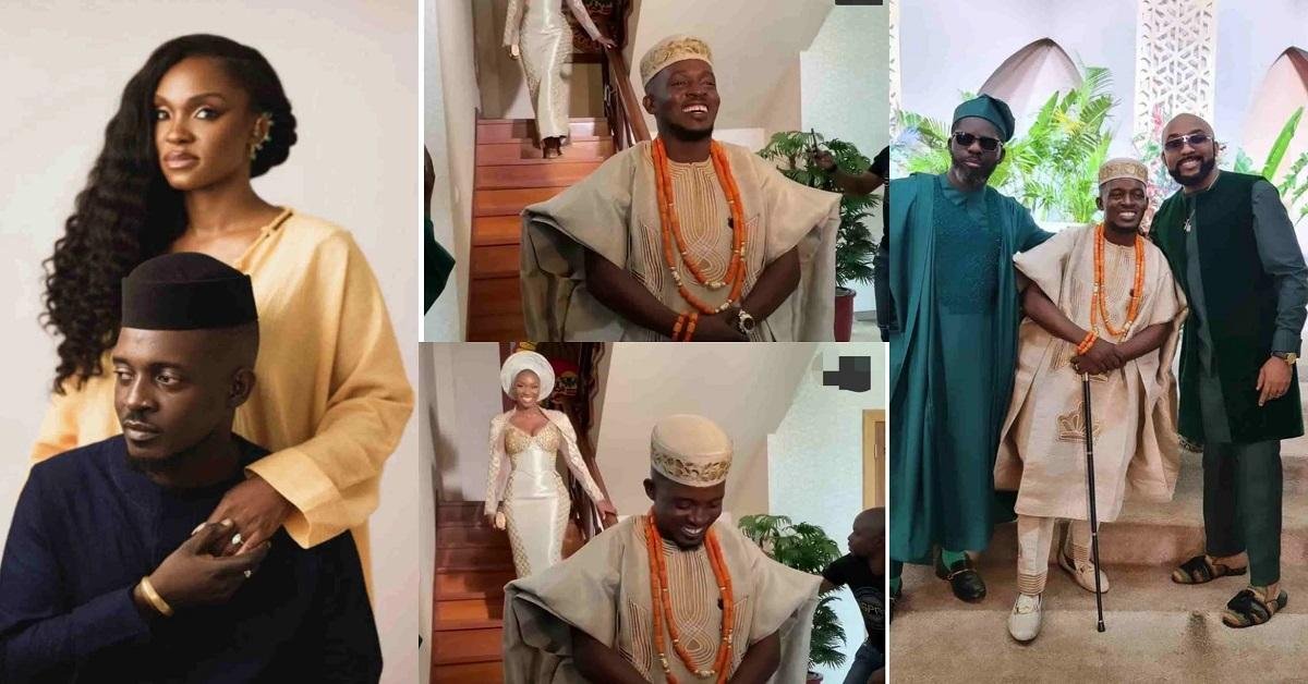 Photos and Video from MI Abaga and fiancée, Eniola traditional wedding
