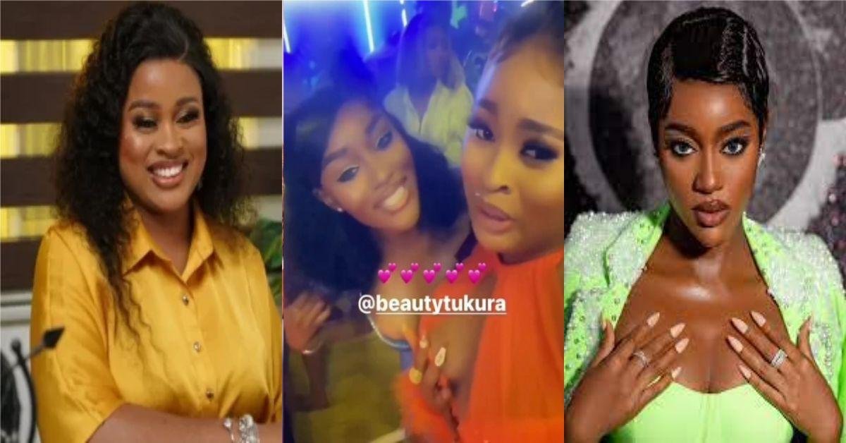 Internet users have been discussing a video of BBNaija Level Up performers Chiamaka Crystal Mbah and Beauty Tukura dancing together at a Pepsi event.