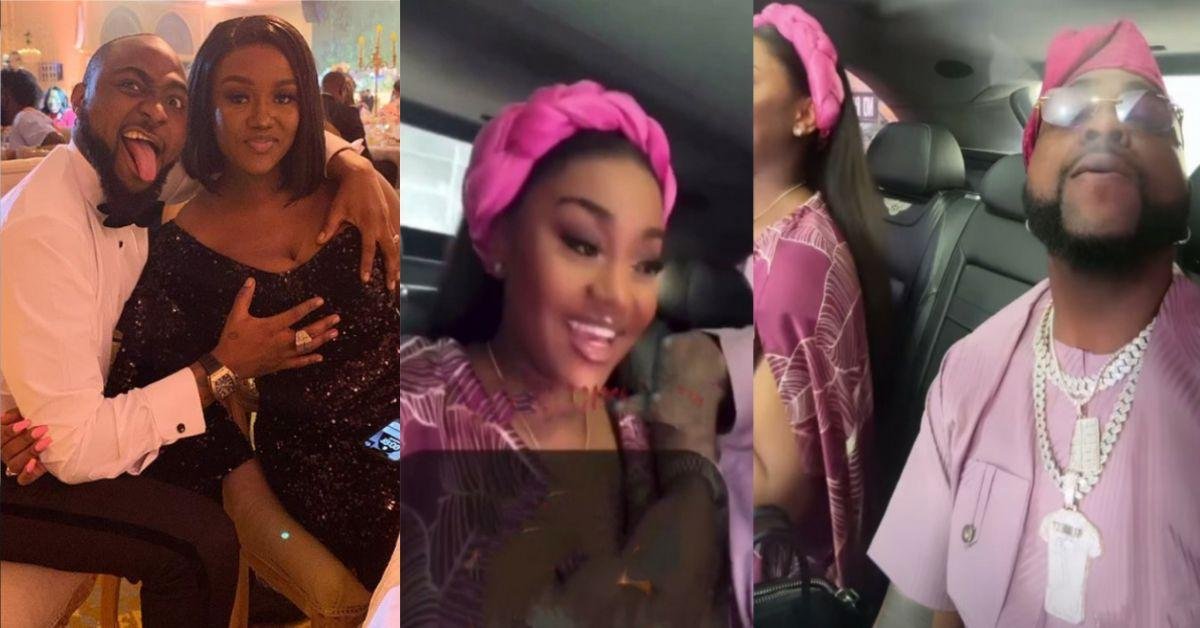 "U get the right to press am well, G-Wagon cost oo" - Fans react as Singer Davido caresses Chioma’s boobs in new video