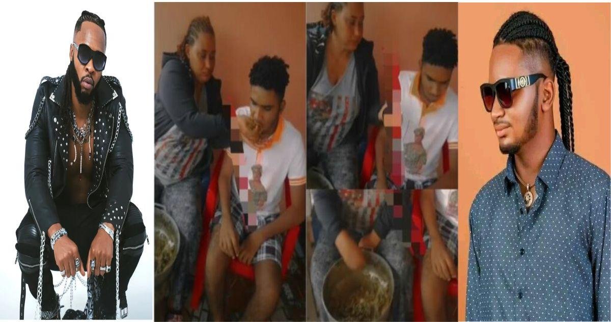 VIDEO: "Flavour you don abandoned this boy..."Present condition of Liberian boy, Semah in Flavour’s hit track, ‘Most High’ sparks mixed reactions