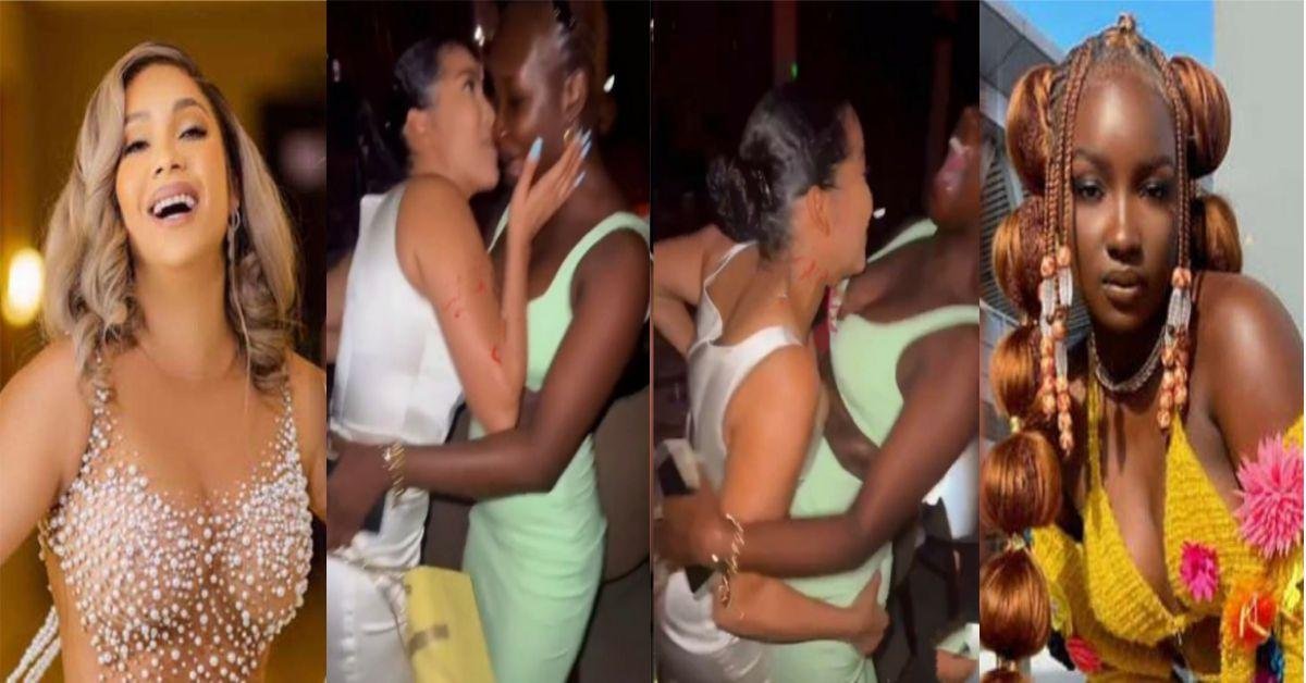 Are they into each other? - Video of BBNaija’s Maria grabbing Saskay’s ‘behind’ at nightclub got people talking