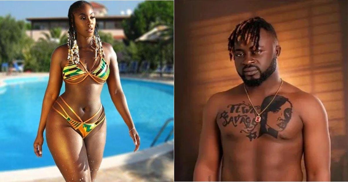 “My only wish is for her to say yes to me...” – Cameroonian man tattoos his crush, Tiwa Savage on his chest