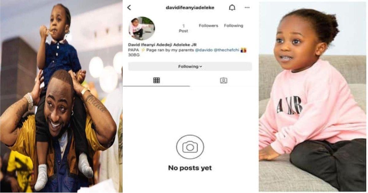 Ifeanyi’s Instagram page disabled as Davido & Chioma remain silent