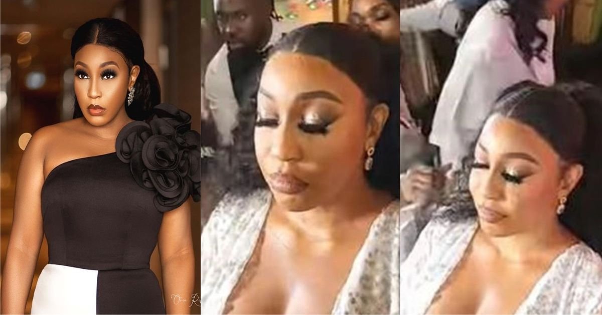 “Make una try de cover the bre@st” – Rita Dominic dragged over ‘chest-revealing’ outfit (Video)