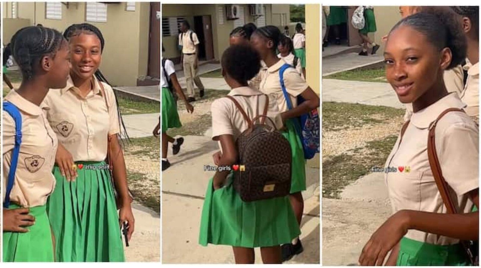 "Which school is this"- Three Secondary School Girls With Jaw-dropping Beauty Goes Viral (Video)