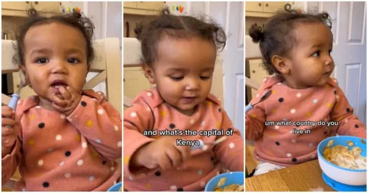 "So clever": Baby correctly tells capitals of countries, her video trends online