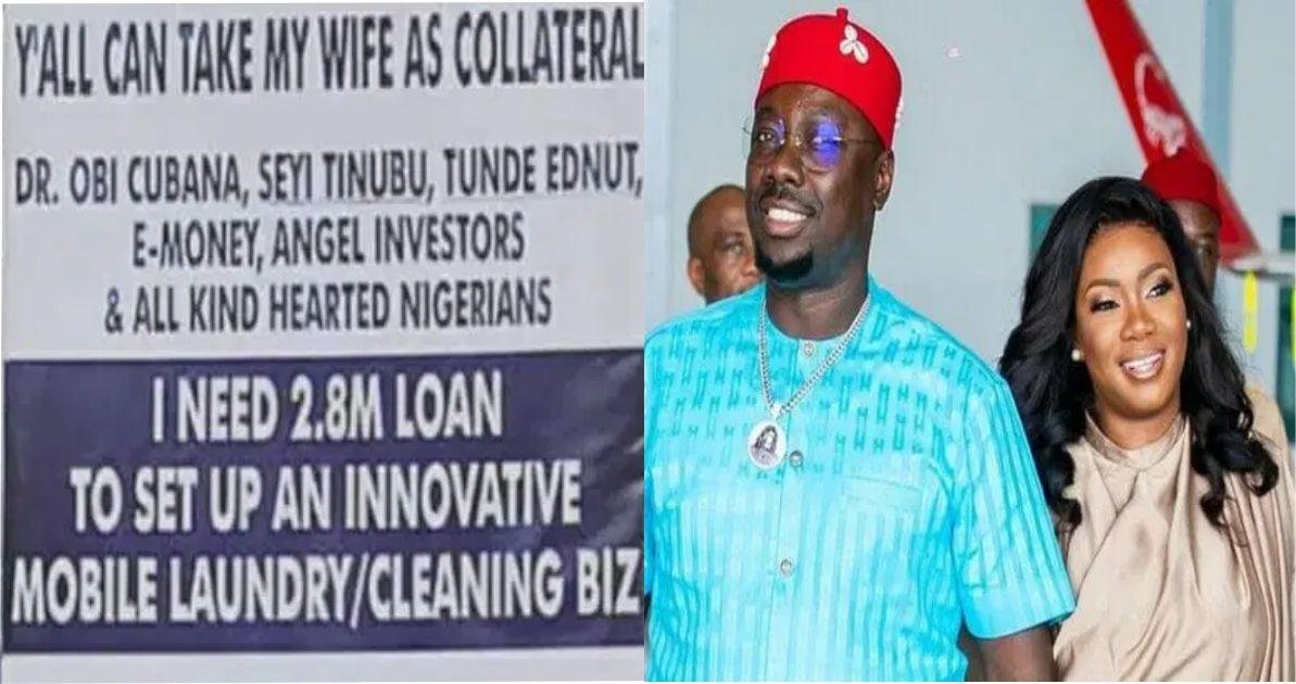 "Take my wife as collateral.." Man Begs Obi Cubana, E-money Others for loan to startup a Buz - Obi Cubana Responds