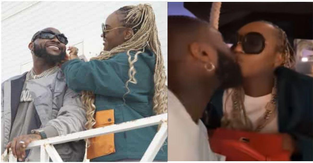 "If a man loves you ehenn,Go nd relax"- Lovely video of Davido and Chioma sharing a kiss in Qatar