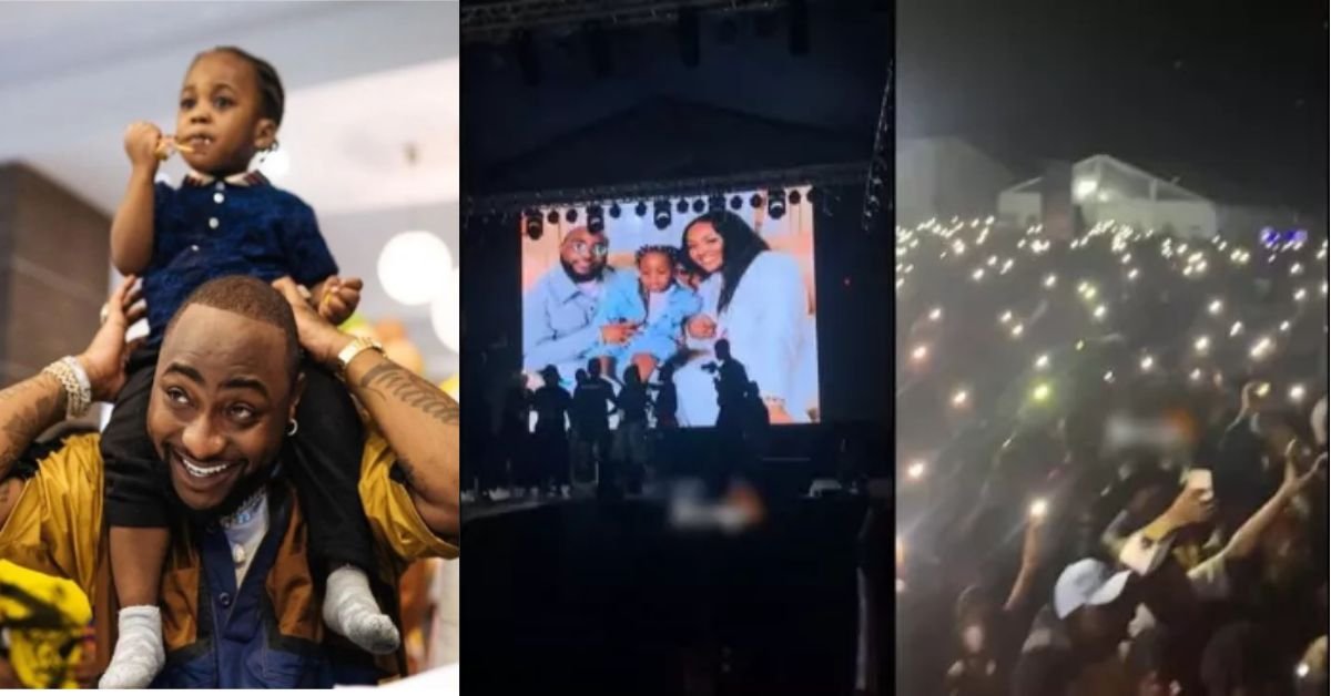 Davido Fans Concert: Emotional moment fans paid tribute to Davido’s late son, Ifeanyi