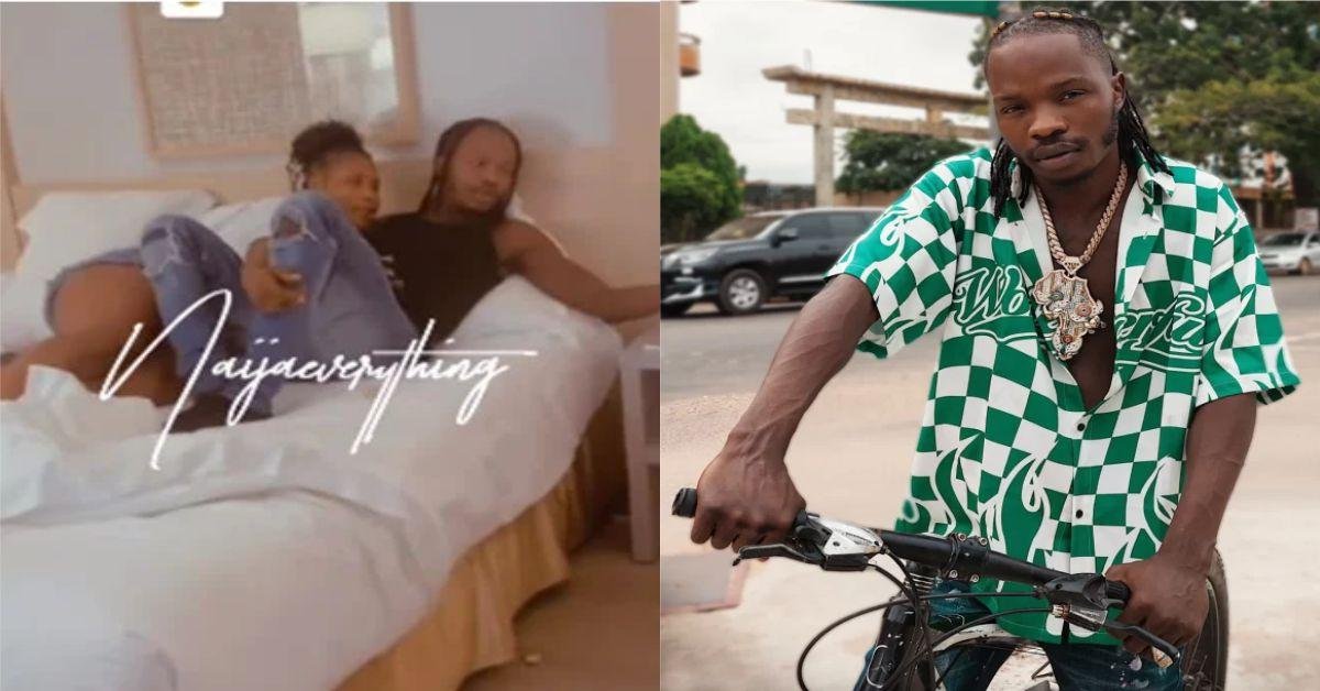 Young lady who spent the night with Naira Marley shares video online