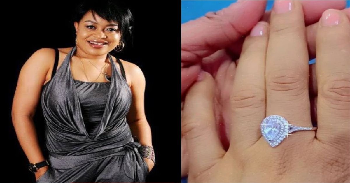 Nollywood Actress Nkiru Sylvanus Shows Off Her Engagement Ring