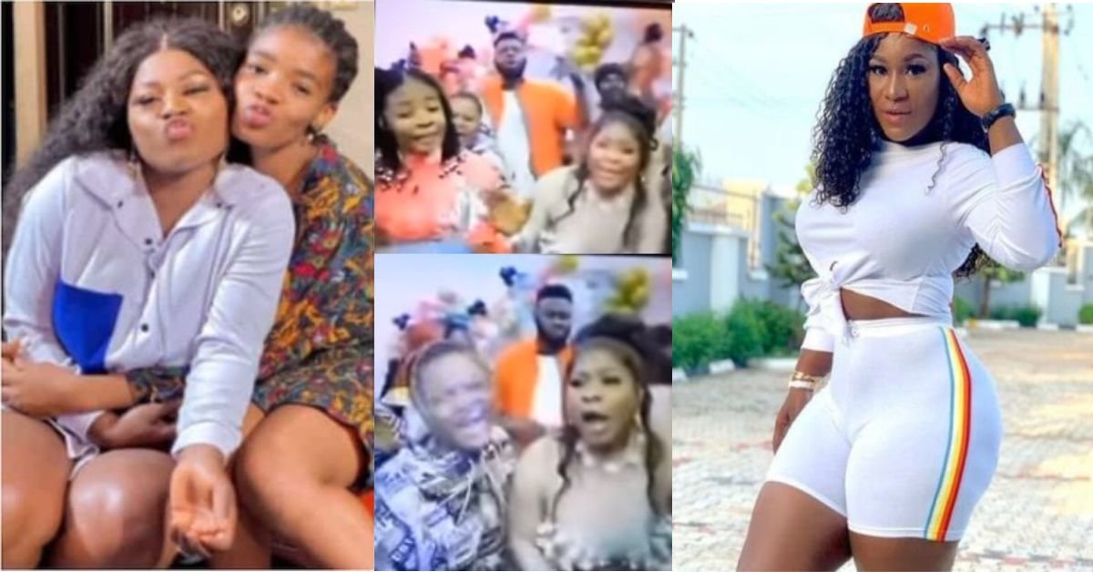 Old video of Destiny Etiko pushing her adopted daughter, Chinenye surfaces online