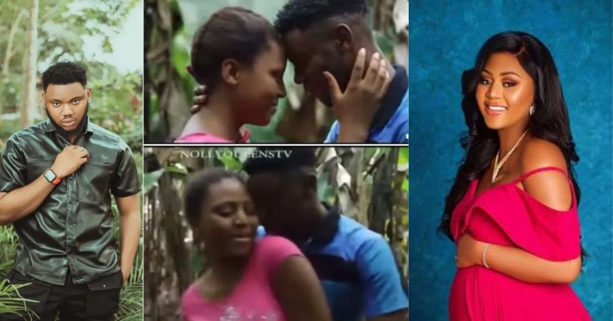 “Better move on with your life” – Reactions as Actor Somadina Adinma shares throwback love movie with Regina Daniels (Video)