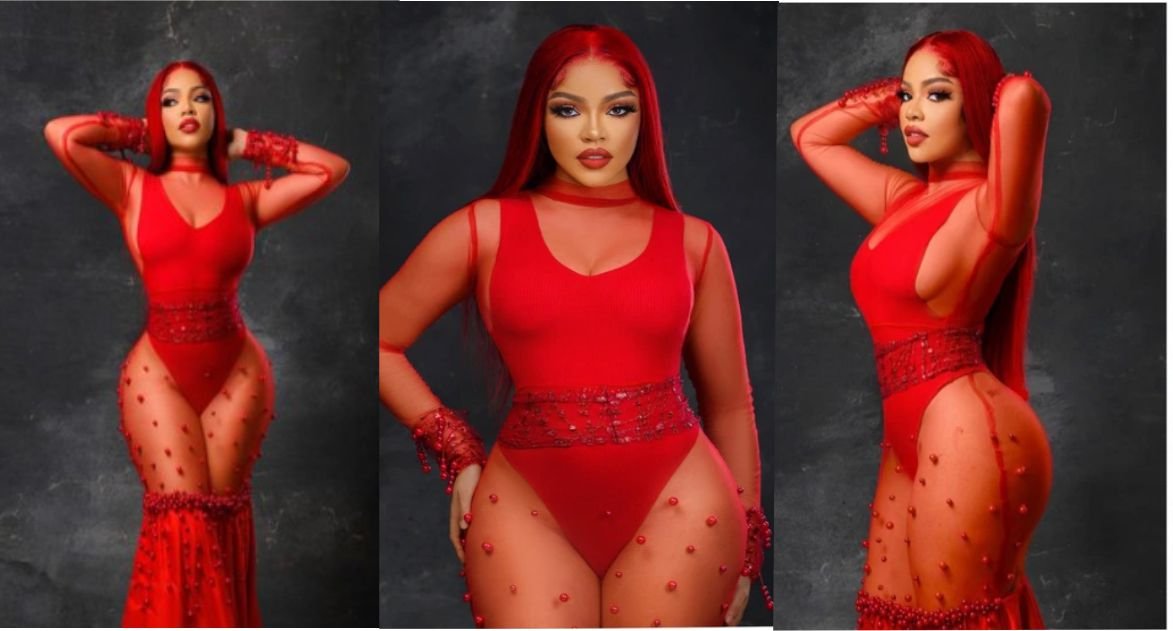"Beautiful Goddess"- BBN's Nengi Stirs Reactions As She Shows Off Her Beauty In Fishnet Outfit