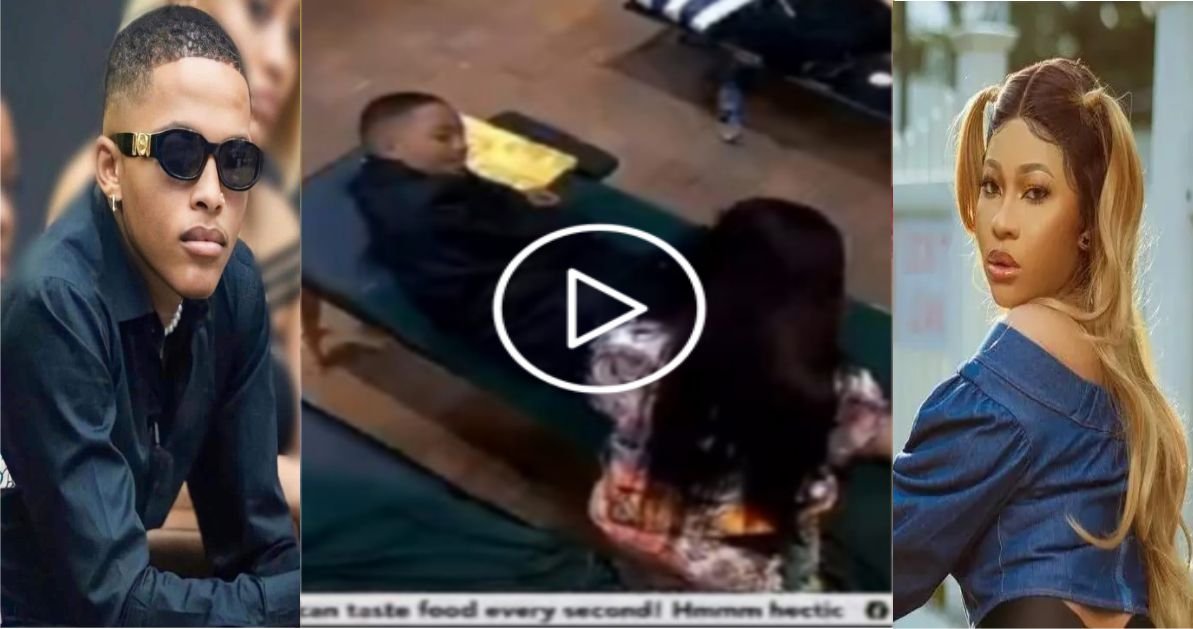 “Thabang Is Really The Content We All Expected From Yemi….Views React As BBTitans Olivia Massage Thabang Leg (Video)