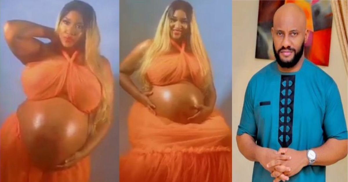 Yul Edochie sparks mixed reactions with video of Judy Austin’s pregnancy shoot