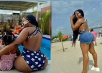 Nigerians React As Nollywood Actress, Ini Edo Puts Her Curvaceous Backside On Display (Photos)